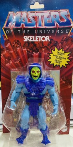 Masters of the Universe Skeletor With Mini Magazine, Sealed Box Damaged