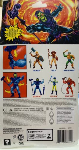 Masters of the Universe Skeletor With Mini Magazine, Sealed Box Damaged