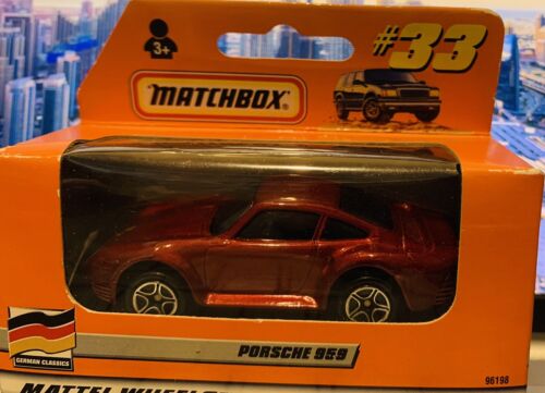 Matchbox N33 Porsche 959 Mattel Wheels