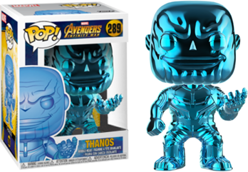 Avengers 3: Infinity War - Thanos Blue Chrome US Exclusive Pop! Vinyl - NEW