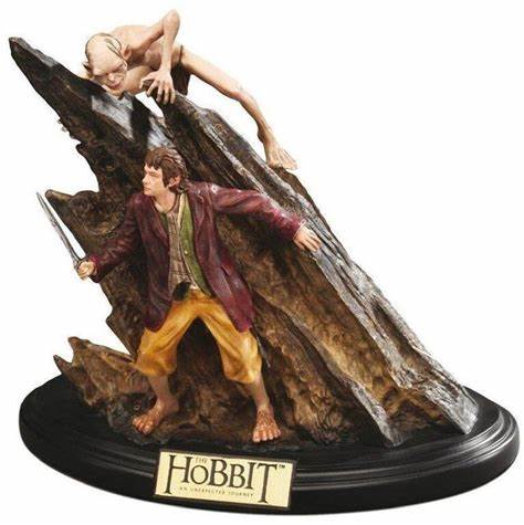 Bilbo Gollum Statue "The Hobbit Riddles In The Dark"